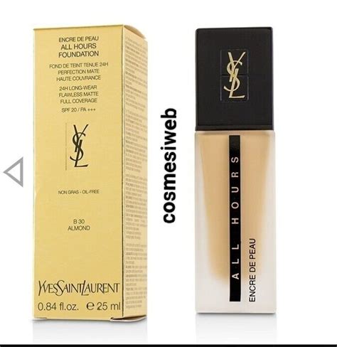 ysl all hours b30 almond|YSL B30 Almond All Hours Full Coverage Matte Foundation.